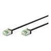 Goobay 74350 Ultra-Flexible CAT 8.1 Komutacinis kabelis, Slim, U/FTP, 0.15 m, Juodas | Goobay
