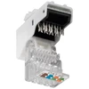 Goobay Gogobay 95739 Keystone modulis RJ45 CAT 5e, UTP, 100 MHz, baltas
