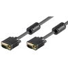 Goobay Full HD SVGA monitorius cable, auksinis-plated VGA cable, Juodas, 15 m