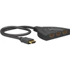 Goobay | HDMI jungiklis 3 į 1 (4K @ 30 Hz) | 58487 | Juodas | HDMI moteriškas | 3 HDMI lizdas | 0,58 m