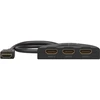 Goobay | HDMI jungiklis 3 į 1 (4K @ 30 Hz) | 58487 | Juodas | HDMI moteriškas | 3 HDMI lizdas | 0,58 m