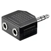 Goobay | Ausinių AUX adapteris; 3,5 mm lizdas nuo 1 iki 2