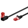 Goobay Komutacinis kabelis 51518 Cat 6, U/UTP, Juodas, 5 m