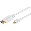 LogiLink „Goobay“ | „Mini DisplayPort“ adapterio kabelis 1.2 | 52858 | „Mini DisplayPort“ kištukas | „DisplayPort“ kištukas | 1 m | Paauksuotos jungtys