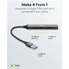 Goobay Slim 4 prievadų USB šakotuvas, USB-A į USB-A, 5 Gbit/s | 74456