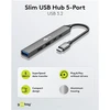 Goobay Slim 5 prievadų USB šakotuvas, USB-C į USB-C/USB-A, 5 Gbit/s | 74460