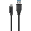Goobay | Apvalus kabelis | Sinchronizuokite ir įkraukite Super Speed USB-C į USB A 3.0 įkrovimo laidą | 67890 | USB 3.0 kištukas (A tipas) | USB-C (vyriškas)