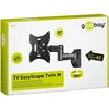 Laikiklis Goobay TV EasyScope Twin M 51885 Wall Mount, 17-42 ", Maximum weight (capacity) 30 kg, Juodas