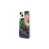 Dėklas GUESS Hardcase Flower Liquid Glitter GUHCP14MLFLSB galinis dangtelis, Apple, iPhone 14 Plus, Mėlyna, 6,7 "