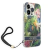 Dėklas GUESS kietas gėlių dirželis GUOHCP14LHFLSB galinis dangtelis, Apple, iPhone 14 Pro, Mėlyna, 6,1 "