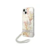 Dėklas GUESS kietas gėlių dirželis GUOHCP14MHFLSU galinis dangtelis, Apple, iPhone 14 Plus, Violetinė, 6,7 "