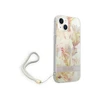 Dėklas GUESS kietas gėlių dirželis GUOHCP14MHFLSU galinis dangtelis, Apple, iPhone 14 Plus, Violetinė, 6,7 "