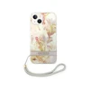 Dėklas GUESS kietas gėlių dirželis GUOHCP14MHFLSU galinis dangtelis, Apple, iPhone 14 Plus, Violetinė, 6,7 "