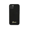 Dėklas GUESS Hardcase Script Gold Logo Back Cover, Apple, iPhone 13, Juodas, 6.1 "