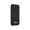 Dėklas GUESS Hardcase Script Gold Logo Back Cover, Apple, iPhone 13, Juodas, 6.1 "