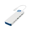 Targus „Hyper HyperDrive Flex“ 9 prievadų dviguba 4K HDMI jungtis, Baltas/Mėlyna | HD4103BUGL | HDMI jungčių kiekis: 2