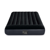 Intex Full Pillow Rest Classic Airbed su Fibre-Tech įmontuotu siurbliu, Juodas, 191x137x25cm