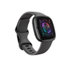 Išmanusis laikrodis Fitbit Sense 2, Grafito spalvos korpusas su pilkos spalvos silikoniniu dirželiu