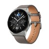 Išmanusis laikrodis Huawei Watch GT 3 Pro Titanium (46mm), Titano spalvos korpusas su pilkos spalvos odiniu dirželiu