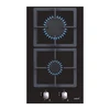Mikrobangų krosnelė CATA | Hob | SCI 3002 BK | Gas on glass | Number of burners/cooking zones 2 | Rotary knobs | Juodas