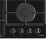 Gorenje | Kaitlentė | GTW641EB | Dujos ant stiklo | Degiklių / virimo zonų skaičius 4 | Sukamosios rankenėlės | Juodas