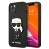 Dėklas Karl Lagerfeld Hardcase Saffiano Ikonik Karl`s Patch KLHCP13SOKPK galinis dangtelis, Apple, iPhone 13 mini, TPU, Juodas, 5,4 "