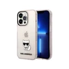 Dėklas Karl Lagerfeld Hardcase Choupette Body KLHCP14XCTTRI galinis dangtelis, Apple, iPhone 14 Pro Max, TPU, Rožinė skaidrus, 6,7 "