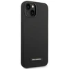 Dėklas Karl Lagerfeld Hardcase Plaque Magsafe KLHMP14MSLMP1K galinis dangtelis, Apple, iPhone 14 Plus, silikonas, Juodas, 6,7 "