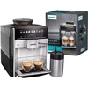 Kavos aparatas SIEMENS TE653M11RW Slėgis 15 bar, Su pieno plakikliu, Automatinis, Sidabrinis/Juodas