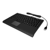 Icy Box KeySonic Mini klaviatūra, smart touchpad, USB 2.0, Juodas