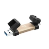 Kietasis diskas „Silicon Power DS72“ USB atmintinė, 1 TB, USB A tipo / C tipo 3.2 kartos 2 (3.1 kartos 2), auksinė