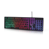 Gembird | "Rainbow" backlight multimedia klaviatūra | KB-UML-01 | Multimedia | su laidu | US | Juodas | EN | 408 g | Skaičių klaviatūra