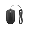 Lenovo | Compact Pelė | 400 | su laidu | USB-C | Raven juodas