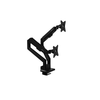 Laikiklis Arozzi Desk Mount | Neo Duo - Gas Spring Monitorius Arm AZ-ALZARE-NEO-DUO-BK | Tilt, Swivel, Rotation | Maximum weight (capacity) 9kg | Juodas