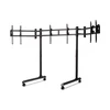 Laikiklis Next Level Racing Floor stand | Tube Freestanding Triple Monitorius Stand | Up to 3x43 " | Height adjustment, Tilt | Maximum weight (capacity) 50 kg | Juodas