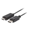 Lanberg | DisplayPort į HDMI kabelis | CA-DPHD-11CC-0010-BK | DisplayPort kištukas | HDMI kištukas | DP į HDMI | 1 m