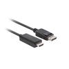 LANBERG Cable DisplayPort M v1.1->HDMI M 1.8m juodas