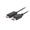 Lanberg | DisplayPort į HDMI kabelis | CA-DPHD-11CC-0050-BK | DisplayPort kištukas | HDMI kištukas | DP į HDMI | 3 m