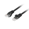 LANBERG Patchcord cat.6 UTP LSZH CU 1.5m juodas Fluke passed