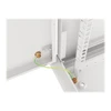 LANBERG sieninė spintelė 19 colių 12U 600x450 plieninės durys pilkas flat pack