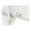 LANBERG sieninė spintelė 19 colių 12U 600x600 plieninės durys pilkas flat pack