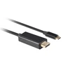 Lanberg USB-C į DisplayPort kabelis, 1,8 m 4K/60Hz, Juodas | Lanberg | USB-C į DisplayPort kabelis | CA-CMDP-10CU-0018-BK | Juodas | 1,8 m