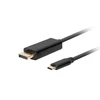 Lanberg USB-C į DisplayPort kabelis, 3 m 4K/60Hz, Juodas | Lanberg | USB-C į DisplayPort kabelis | CA-CMDP-10CU-0030-BK | 3 m