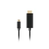 Lanberg USB-C į HDMI kabelis, 1,8 m 4K/60Hz, Juodas | Lanberg | USB-C į HDMI kabelis | CA-CMHD-10CU-0018-BK | Juodas | 1,8 m