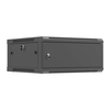 Lanberg Sieninė instaliacinė spintelė 19" 4U 600X600 | WF01-6604-00B | Juodas