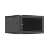 Lanberg Wall mounted installation cabinet 19" 6U 600X600 | WF01-6606-23B | Juodas