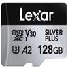 Atminties kortelė Lexar Sidabrinis PLUS | 128 GB | Micro SDXC | Flash atminties klasė 10