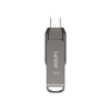 Lexar | 2 viename USB atmintinė, kurios skaitymo greitis siekia 100 MB/s | „JumpDrive Dual Drive D400“ | 32 GB | C ir A tipo USB 3.1 | Pilkas