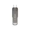 Lexar | 2 viename USB atmintinė, kurios skaitymo greitis siekia 130 MB/s | „JumpDrive Dual Drive D400“ | 64 GB | C ir A tipo USB 3.1 | Pilkas