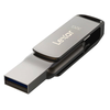 Lexar | 2 viename USB atmintinė, kurios skaitymo greitis siekia 100 MB/s | „JumpDrive Dual Drive D400“ | 32 GB | C ir A tipo USB 3.1 | Pilkas
